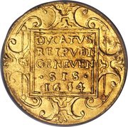 Ducatus Trade Coinage, Switzerland, 1644-1657 reverse image