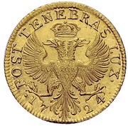 Pistole Forte, Switzerland, 1724 reverse image