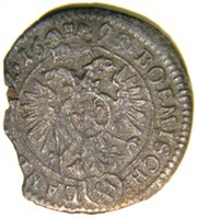 1 Kreuzer Landmünz - Leopold I Kuttenberg, Bohemia, 1695 reverse image
