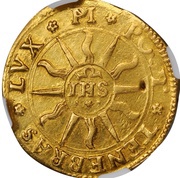 Quadruple Twelve rays, Switzerland, 1635-1647 reverse image