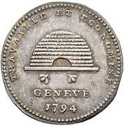 ½ Decime obverse image