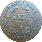 6 Deniers, Switzerland, 1795 reverse image