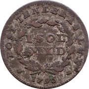 1 Sol, 6 Deniers, Switzerland, 1795 reverse image