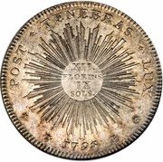 12 Florins, 9 Sols, Switzerland, 1795 reverse image
