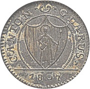 1 Schilling / 3 Rappen obverse image