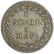 1 Schilling / 3 Rappen, Switzerland, 1809-1810 reverse image