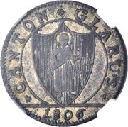 3 Schillings / 9 Rappen obverse image