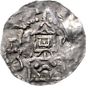 Denar - Ulrich I, Switzerland, 1002-1026 reverse image