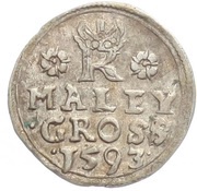Maley Groschen - Rudolf II Joachimsthal, Bohemia, 1576-1612 reverse image