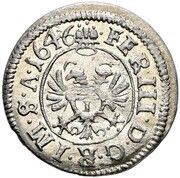 Kreuzer - Johann VI, Switzerland, 1643-1652 reverse image