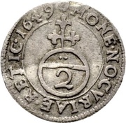 2 Kreuzers - Johann VI, Switzerland, 1649 reverse image