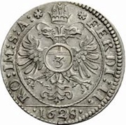 3 Kreuzers - Joseph Mohr, Switzerland, 1628-1631 reverse image