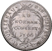Thaler - Johann Anton Inscription within wreath reverse image