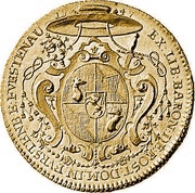 8 Ducats - Joseph Benedict von Rost reverse image