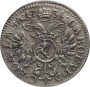 3 Kreuzers City, Switzerland, 1729-1732 reverse image