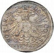 10 Kreutzer, Switzerland, 1629 reverse image