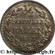 ½ Batzen reverse image