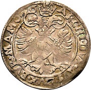 Weissgroschen - Maximilian II Joachimstal, Bohemia, 1573-1576 reverse image