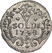 5 Soldi - Thomas III, Switzerland, 1748 reverse image