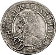 6 Kreuzers - Georg Philip obverse image