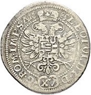 15 Kreuzers - George Philip, Switzerland, 1689 reverse image