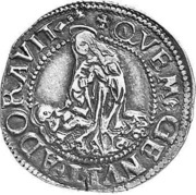 Testone - Johann Jakob Trivulzio, Switzerland, 1498 reverse image