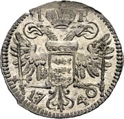 Kreuzer - Thomas Franz, Switzerland, 1740 reverse image