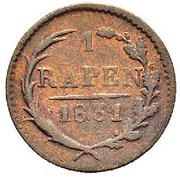 1 Rappen reverse image