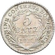 5 Batzen, Switzerland, 1813-1814 reverse image