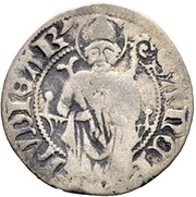 Schilling Throned Leodegar, Switzerland, 1482-1497 reverse image
