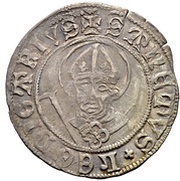 ½ Batzen "Doppler" Renaissance shield; gothic script, Switzerland, 1502-1507 reverse image