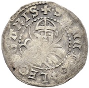 ½ Batzen "Doppler" Pointed top shield; MONETA LVCERNENSIS, Switzerland, 1502-1507 reverse image