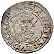 ½ Batzen "Doppler" Gothic shield, Switzerland, 1540 reverse image