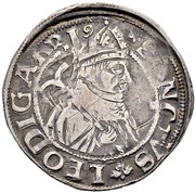 Dicken Leodegar facing right, Switzerland, 1475-1550 reverse image