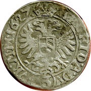 3 Kreuzers - Groschen - Ferdinand II Kuttenberg, Bohemia, 1624-1635 reverse image