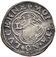 Schilling Saint Leodegar standing; MONETA NOVA LVCERNENSIS obverse image