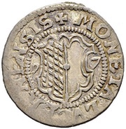 3 Kreutzers Gothic shield obverse image