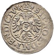3 Kreutzers Gothic shield, Switzerland, 1597 reverse image