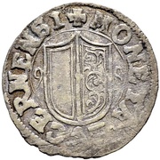 3 Kreutzers Pointed shield obverse image