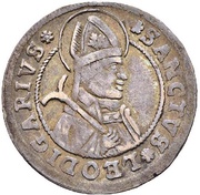 Dicken Saint Leodegar facing right; crown above small eagle, Switzerland, 1610-1611 reverse image