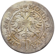 Dicken Saint Leodegar facing right; date on reverse; small square shield obverse image