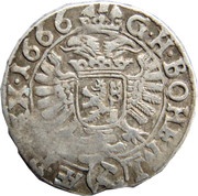 3 Kreuzers - Leopold I Kuttenberg, Bohemia, 1658-1669 reverse image