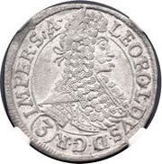 3 Kreuzers - Leopold I Prague obverse image