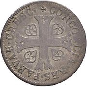 ½ Batzen Hearts in quarters, Switzerland, 1713 reverse image