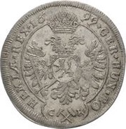3 Kreuzers - Leopold I Kuttenberg, Bohemia, 1695-1701 reverse image