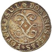 ¼ Gulden, Switzerland, 1725 reverse image