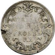 Gulden Almond-shaped shield; straight inscription, Switzerland, 1713 reverse image