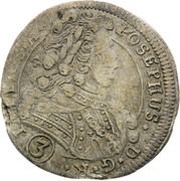 3 Kreuzers - Josef I Kuttenberg obverse image