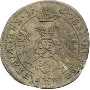 3 Kreuzers - Josef I Kuttenberg, Bohemia, 1705-1711 reverse image