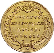 Ducat, Switzerland, 1695-1713 reverse image